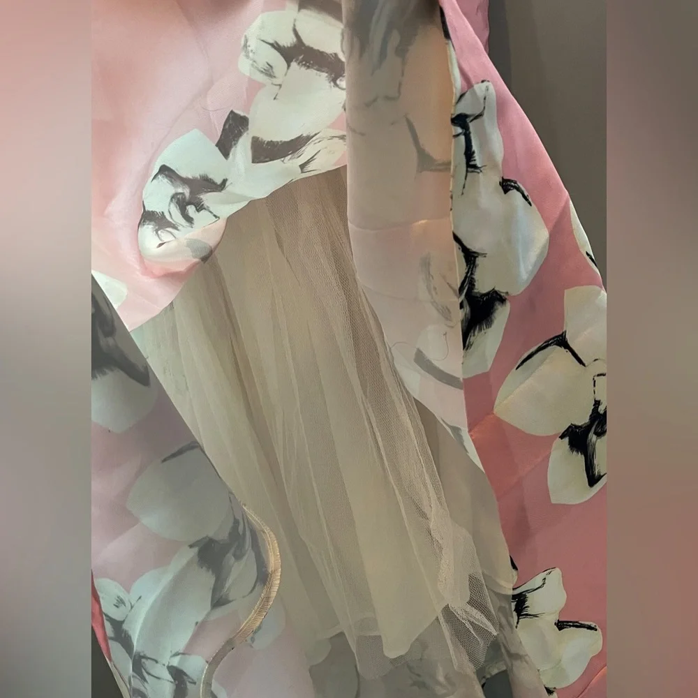 Gracia - pink floral dress - Picture 2 of 2